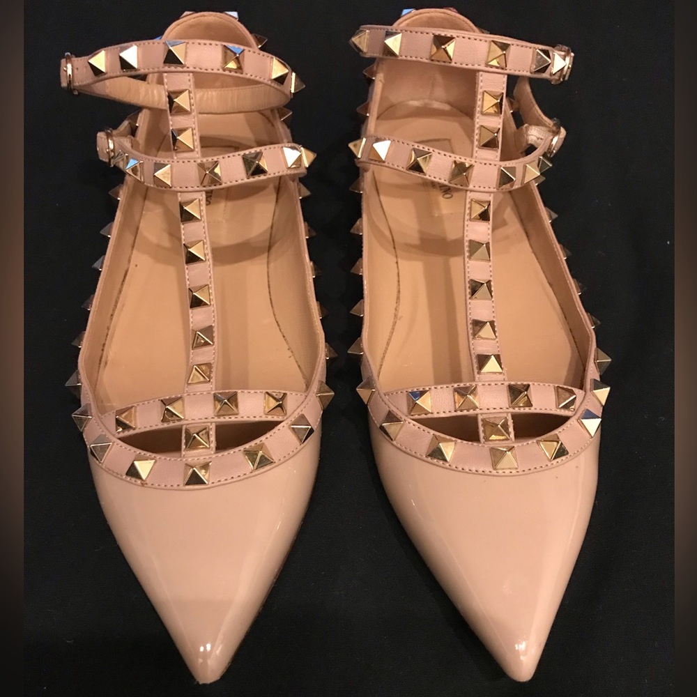 Valentino rock stud flats